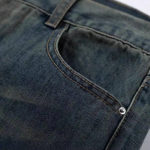 Concert Outfit Icon Graffiti Print Jeans