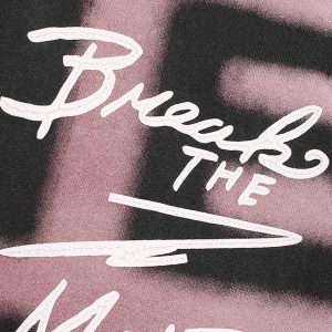 Concert Outfit Ink Splash Letter Print T-Shirt