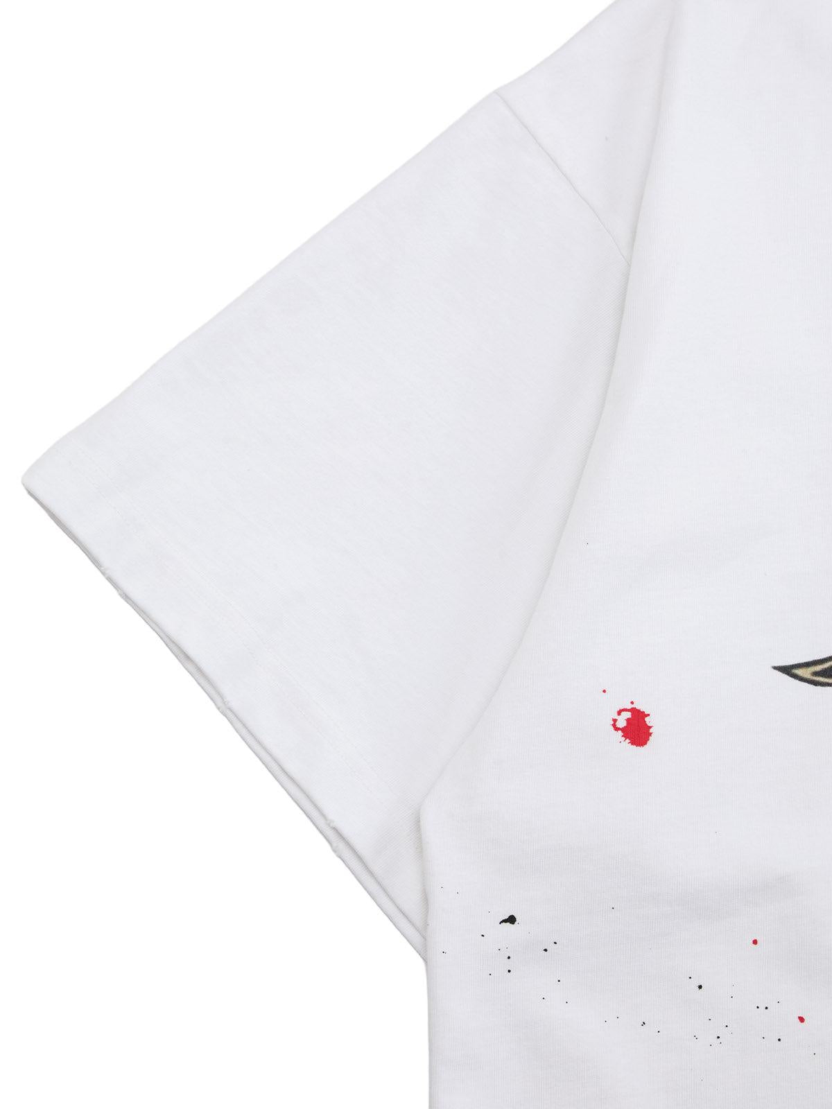 Concert Outfit Ink-Splashed Sun God Worn T-Shirt Concert Outfit Ink-Splashed Sun God Worn T-Shirt