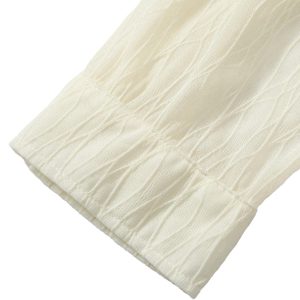 Concert Outfit Irregular Pleated Print Shirt