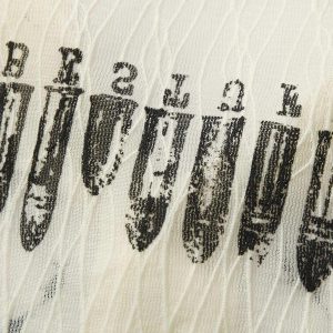 Concert Outfit Irregular Pleated Print Shirt