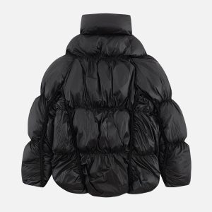 Concert Outfit Irregular Split Pleats Winter Coat