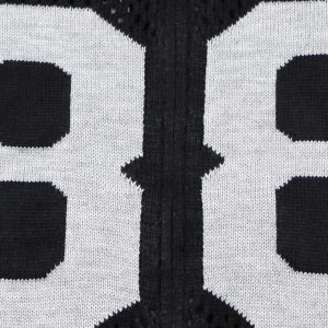 Concert Outfit Jacquard Mesh Knit Zipper Polo Sweater