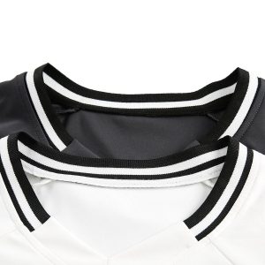 Concert Outfit Jersey Contrast Color Stitching Long Sleeve T-Shirt