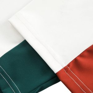 Concert Outfit Jersey Contrast Color Stitching Long Sleeve T-Shirt