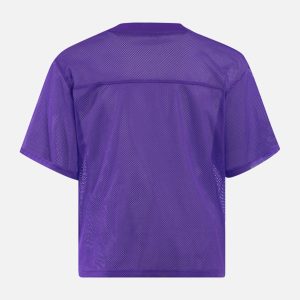 Concert Outfit Jersey Letter Print Quick Dry V-Neck T-Shirt