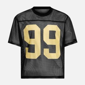 Concert Outfit Jersey Mesh Short-Sleeve T-Shirt