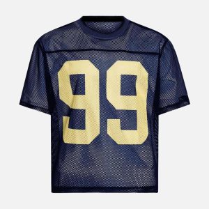 Concert Outfit Jersey Mesh Short-Sleeve T-Shirt