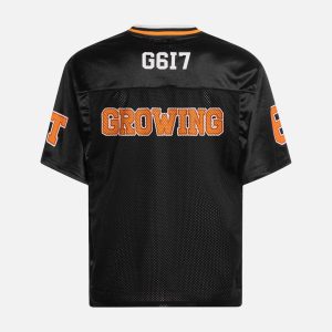 Concert Outfit Jersey Print Oversize V-Neck T-Shirt