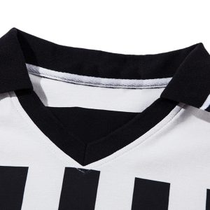 Concert Outfit Jersey Print Short-Sleeve Polo Shirt