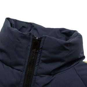 Concert Outfit Jersey Stand Collar Embroidered Quilted Puffer Jacket