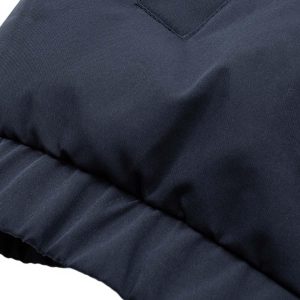 Concert Outfit Jersey Stand Collar Embroidered Quilted Puffer Jacket