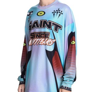 Concert Outfit Jersey Tie-Dye Long Sleeves T-Shirt