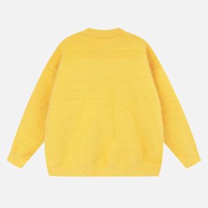 Concert Outfit Kitten Jacquard Mohair Sweater