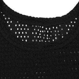 Concert Outfit Knitted Hollow Mesh Vest