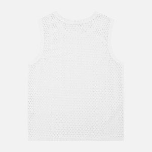 Concert Outfit Knitted Hollow Mesh Vest