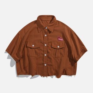 Concert Outfit Labeling Splicing Tee