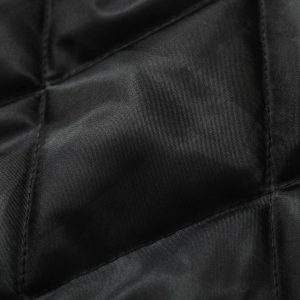 Concert Outfit Lace Lettering Fur Hooded Leather Quited Jacket