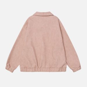 Concert Outfit Lace Washed Faux Leather Jacket