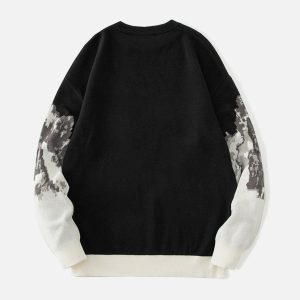 Concert Outfit Landscape Snow Mountain Jacquard Sweater