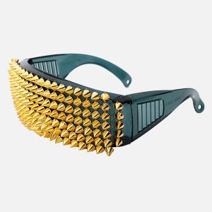 Concert Outfit Large Frame Outdoor Rivet Sunglasses