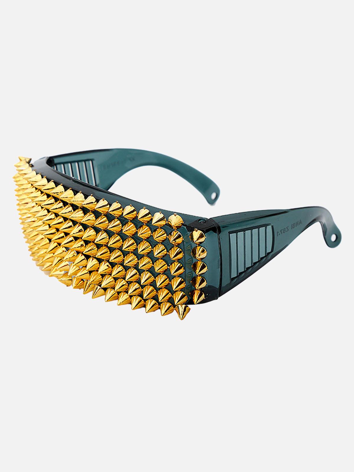 Concert Outfit Large Frame Outdoor Rivet Sunglasses Concert Outfit Large Frame Outdoor Rivet Sunglasses