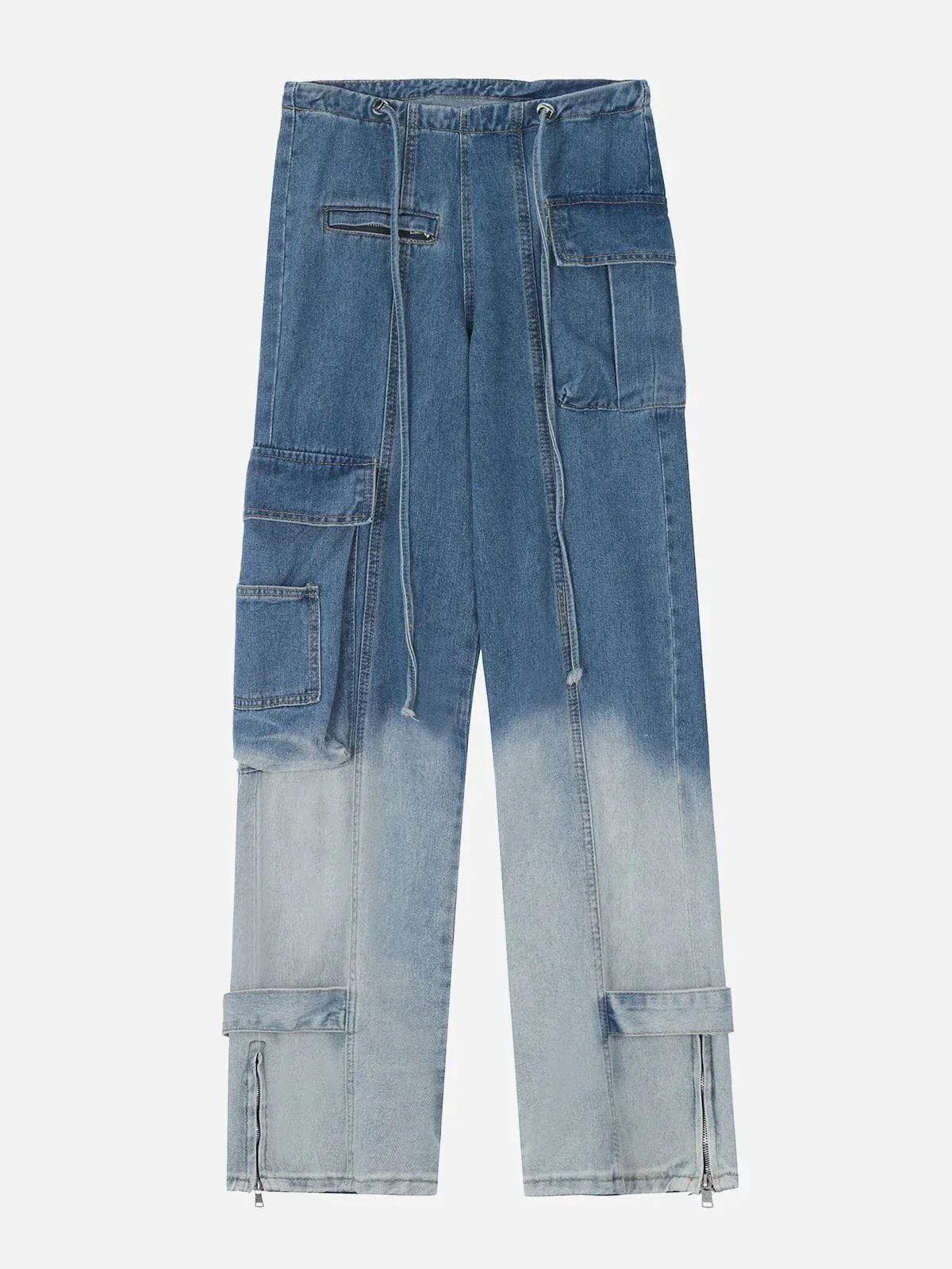 Concert Outfit Large Pocket Gradient Jeans Concert Outfit Large Pocket Gradient Jeans