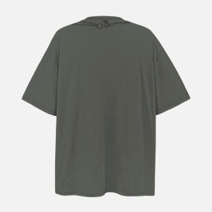 Concert Outfit Layered Chains Graphic Print Tee