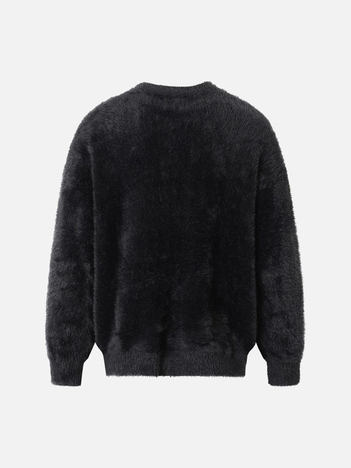 Concert Outfit Lazy Style Plus Velvet Print Sweater Concert Outfit Lazy Style Plus Velvet Print Sweater