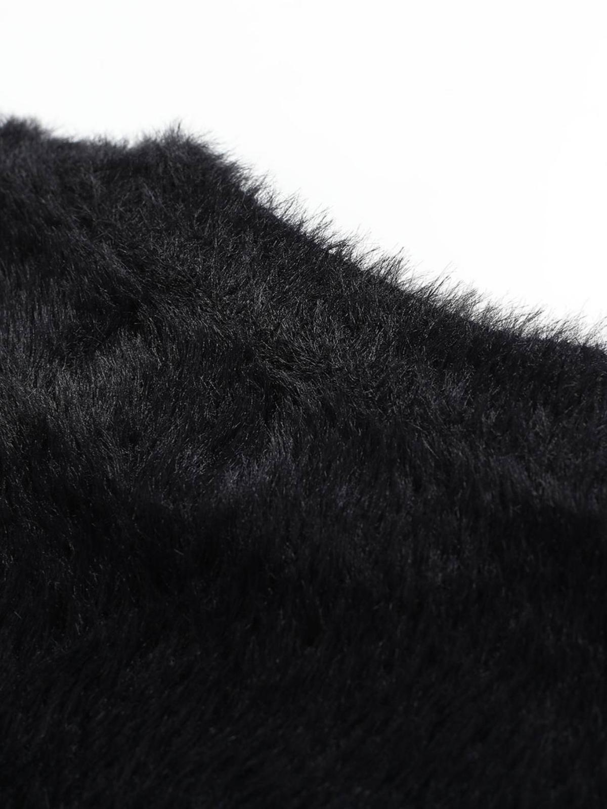 Concert Outfit Lazy Style Plus Velvet Print Sweater Concert Outfit Lazy Style Plus Velvet Print Sweater