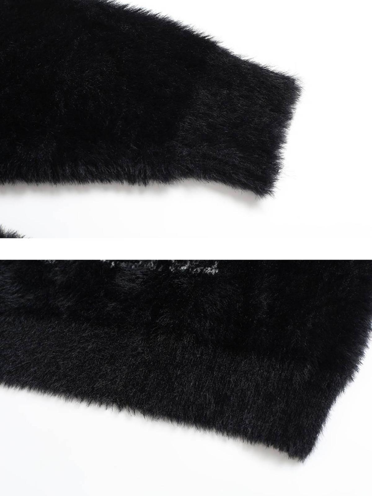 Concert Outfit Lazy Style Plus Velvet Print Sweater Concert Outfit Lazy Style Plus Velvet Print Sweater