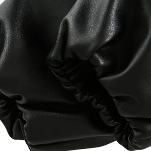 Concert Outfit Leather Pink Fur Hooded Quilted Jacket