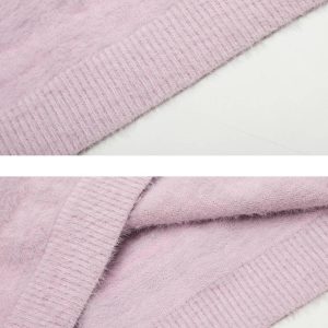 Concert Outfit Leisure Letter Round Neck Sweater