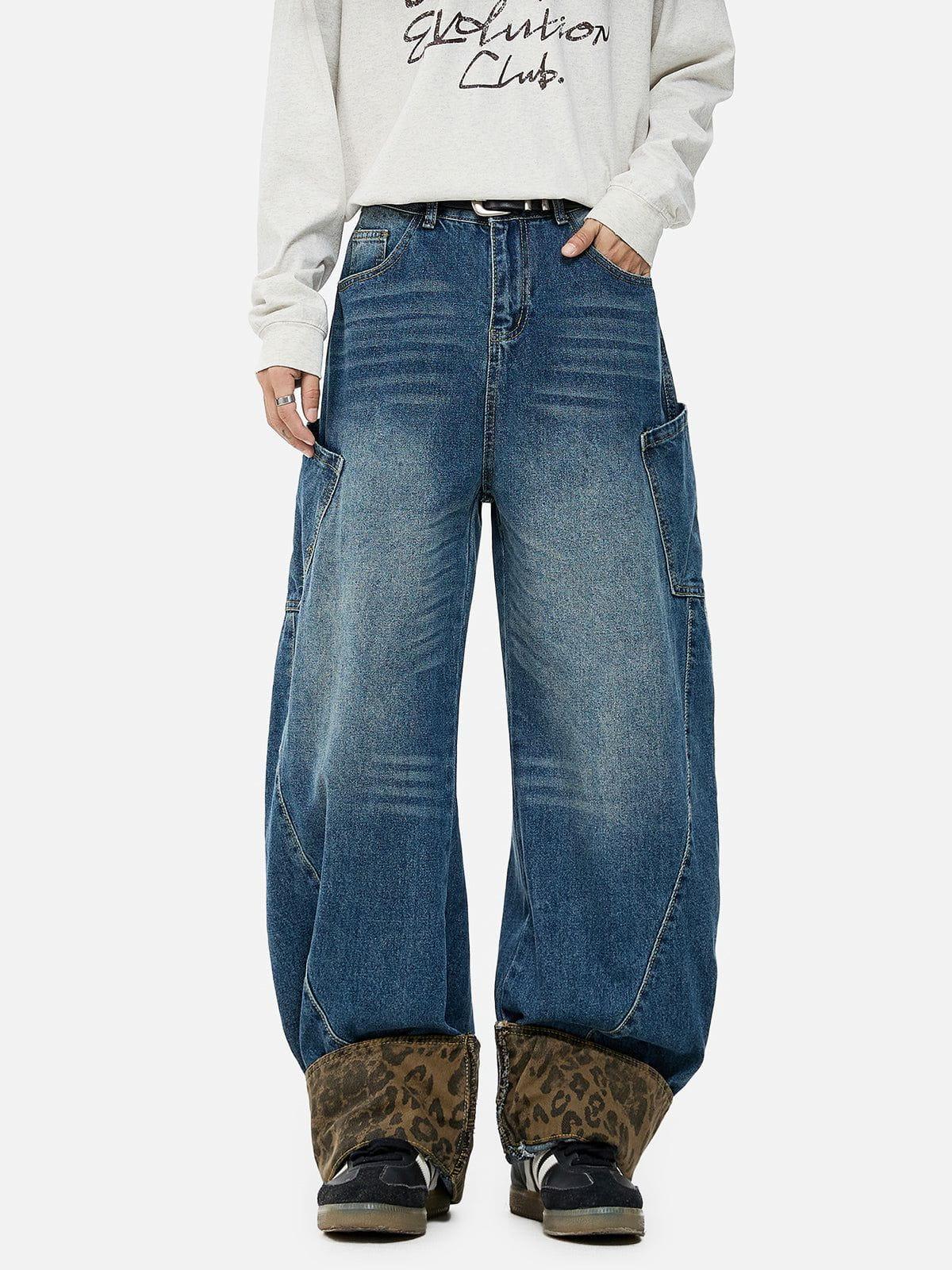 Concert Outfit Leopard Print Barrel Cuffed Jeans Concert Outfit Leopard Print Barrel Cuffed Jeans