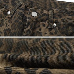 Concert Outfit Leopard Print Jeans