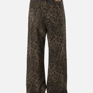Concert Outfit Leopard Print Jeans