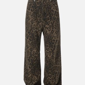 Concert Outfit Leopard Print Jeans