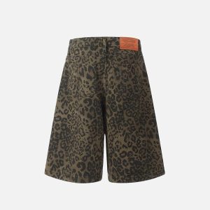 Concert Outfit Leopard Print Jorts