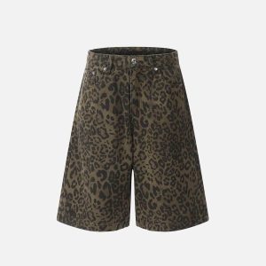 Concert Outfit Leopard Print Jorts