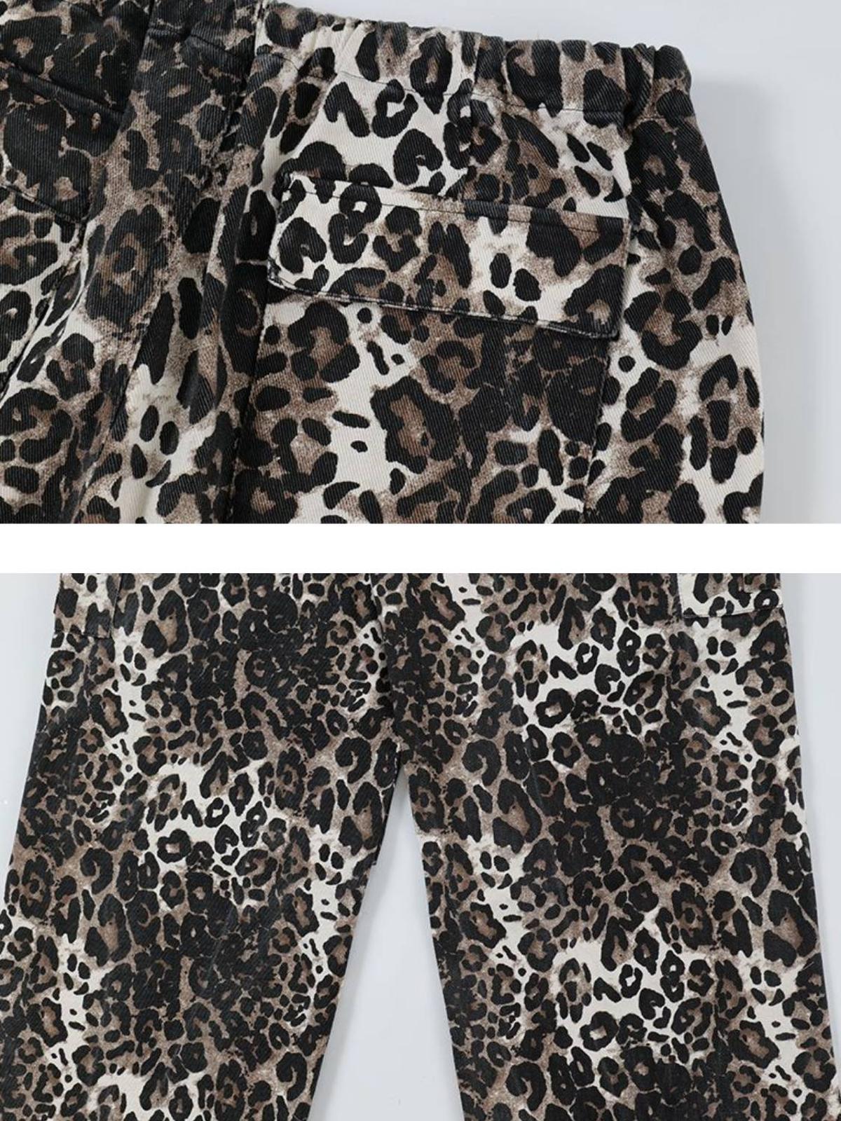 Concert Outfit Leopard Print Pleated Drawstring Pants Concert Outfit Leopard Print Pleated Drawstring Pants