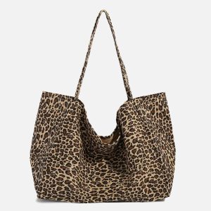 Concert Outfit Leopard Print Tote Bag
