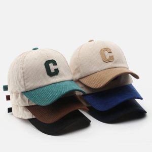 Concert Outfit Letter C Patchwork Hat