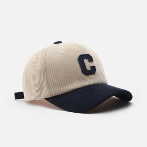 Concert Outfit Letter C Patchwork Hat