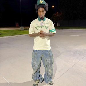 Concert Outfit Letter Embroidered Polo Shirt