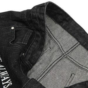 Concert Outfit Letter Embroidery Hip-Hop Washed Jeans