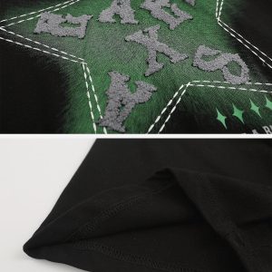 Concert Outfit Letter Embroidery Inkjet Tee