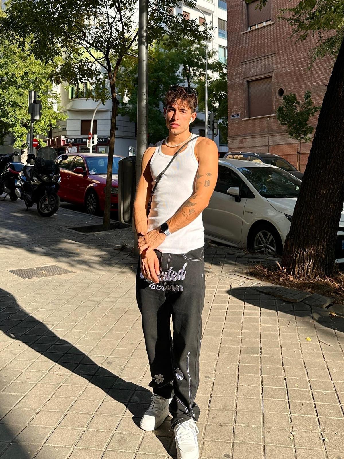 Concert Outfit Letter Lucky Clover Embroidered Baggy Jeans Concert Outfit Letter Lucky Clover Embroidered Baggy Jeans