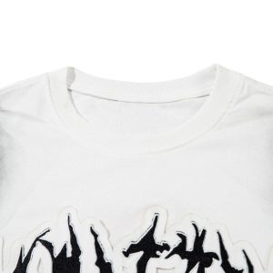 Concert Outfit Letter Patchwork Gradient Tank Top