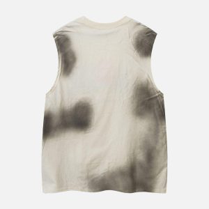 Concert Outfit Letter Patchwork Gradient Tank Top