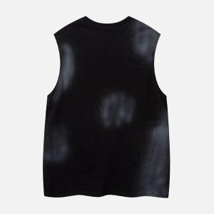 Concert Outfit Letter Patchwork Gradient Tank Top